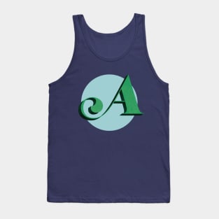 Letter A Monogram Tank Top